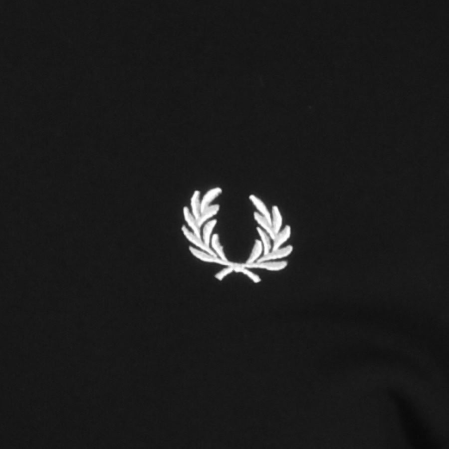 Alternative Image for ProductFred Perry Tipped Long Sleeve T Shirt Black3
